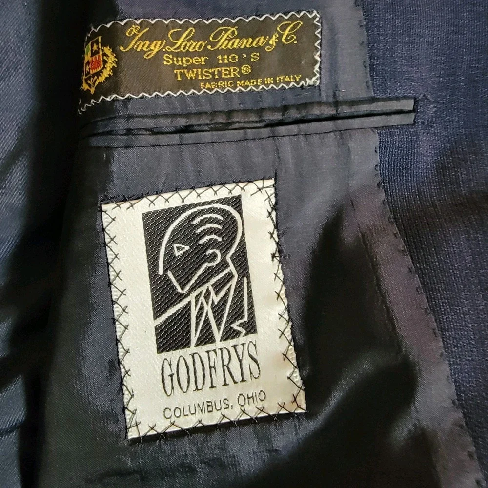 Pal Zileri Made In Italy Men's Navy Blue Blazer Sport Coat 56L‎